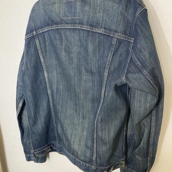 Levis Womens Denim Trucker Jacket Size XL Made In Colombia Classic Blue Jean - Picture 7 of 11